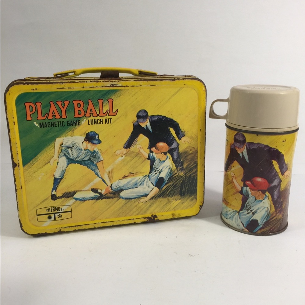 Vintage Playball Lunchbox With Thermos